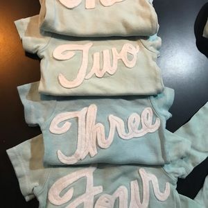 Baby “of the month” custom onesies (1 set)